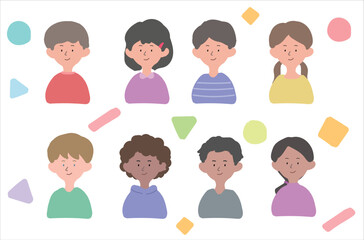 子どもたちのアイコンセット