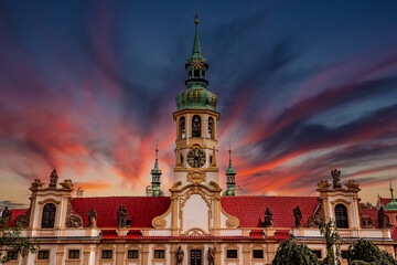 Naklejka premium Loreta church, Prague, czech republic