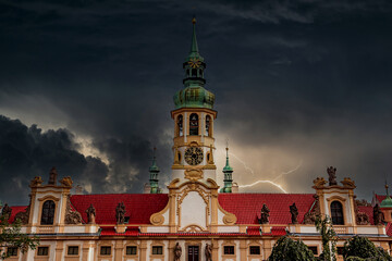 Naklejka premium Loreta church, Prague, czech republic