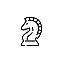Knight chess piece icon