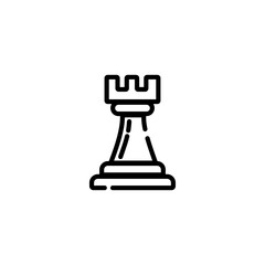 Rook chess piece icon