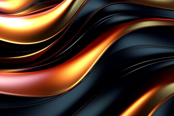 Abstract background with vibrant liquid material