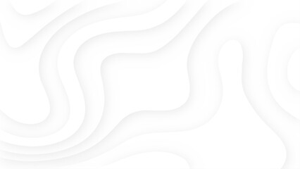 Abstract background with waves. Minimal white background. Abstract paper cut style. Curve form art layer. Vector illustrator graphic.