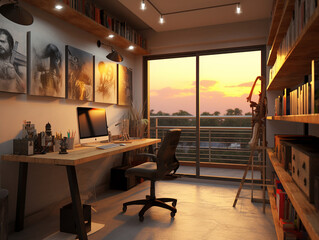 Modern working room 