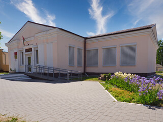 Fototapeta na wymiar Gomel, BELARUS - MAY 26, 2023: The district center is the city of Buda Kosheleva. museum