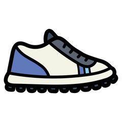 golf shoes filled outline icon style