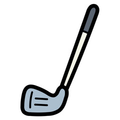 iron filled outline icon style