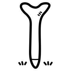 tee line icon style