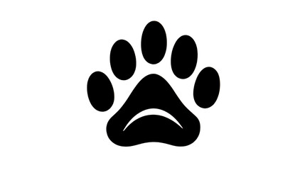 Logo with a step of a cat's paw, generative AI.