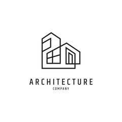 House and construction logo design template, Architecture icon vector