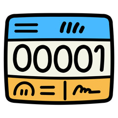 bib filled outline icon style
