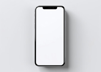 Realistic smartphone mockup. Device UI/UX mockup for presentation template. . Cellphone frame with blank display isolated templates. Generative ai