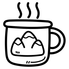 mug line icon style