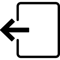 Obraz premium Exit Door Icon