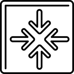 Obraz premium Minimize Icon