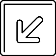 Down Left Icon