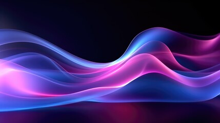 Fototapeta premium Dynamic Glowing Wave Background