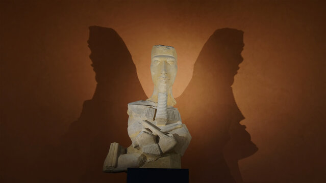 King Amenhotep IV - Akhenaten sandstone Around 1350 Before JC Egyptian Antiquity Louvre Museum