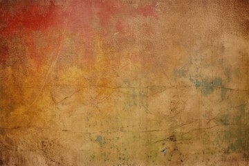 Vintage-style striped wall texture background with beige tones. Generative AI