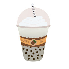 Bubble tea collection with png
