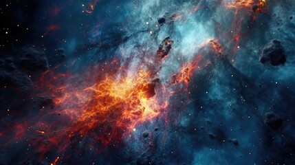 Fototapeta premium Starry Sky Deep Space Background