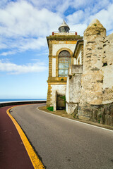 Obraz premium Beautiful road to lighthouse
