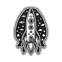 A Rocket Vector Clipart Logo Concept 