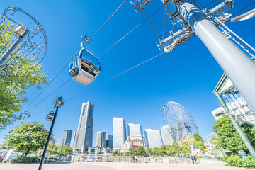 横浜みなとみらいの都市景観【神奈川県・横浜市】　
Yokohama Minato Mirai cityscape - Kanagawa, Japan