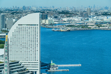 横浜みなとみらいの海景【神奈川県・横浜市】　
Seascape of Yokohama Minato...