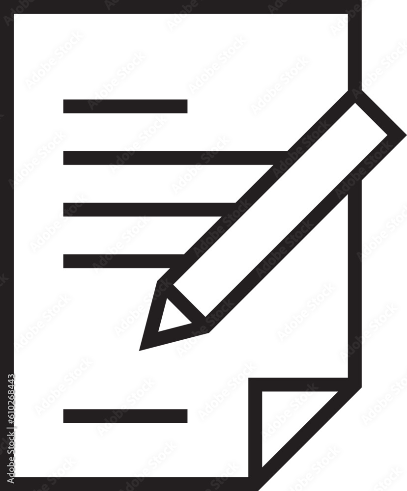 Poster note icon vector sign. paper message or document page.