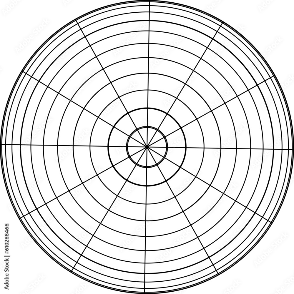 Poster geometric shape of sphere 3d design in technology style. abstract circle vector illustration.