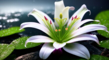 Beautiful floral macro photography [AI Generated]