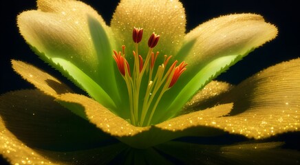 Beautiful floral macro photography [AI Generated]
