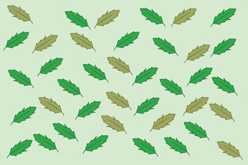 Leaf Pattern with 2 color combo.