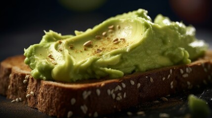 the creamy texture of mashed avocado on a toast