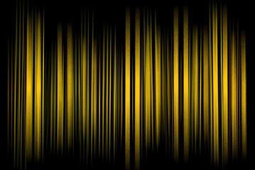 Black and yellow lines background. Modern technology gold glowing illustration