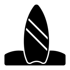 Surfboard Glyph Icon