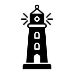 Light House Glyph Icon