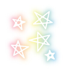 Set of Star neon