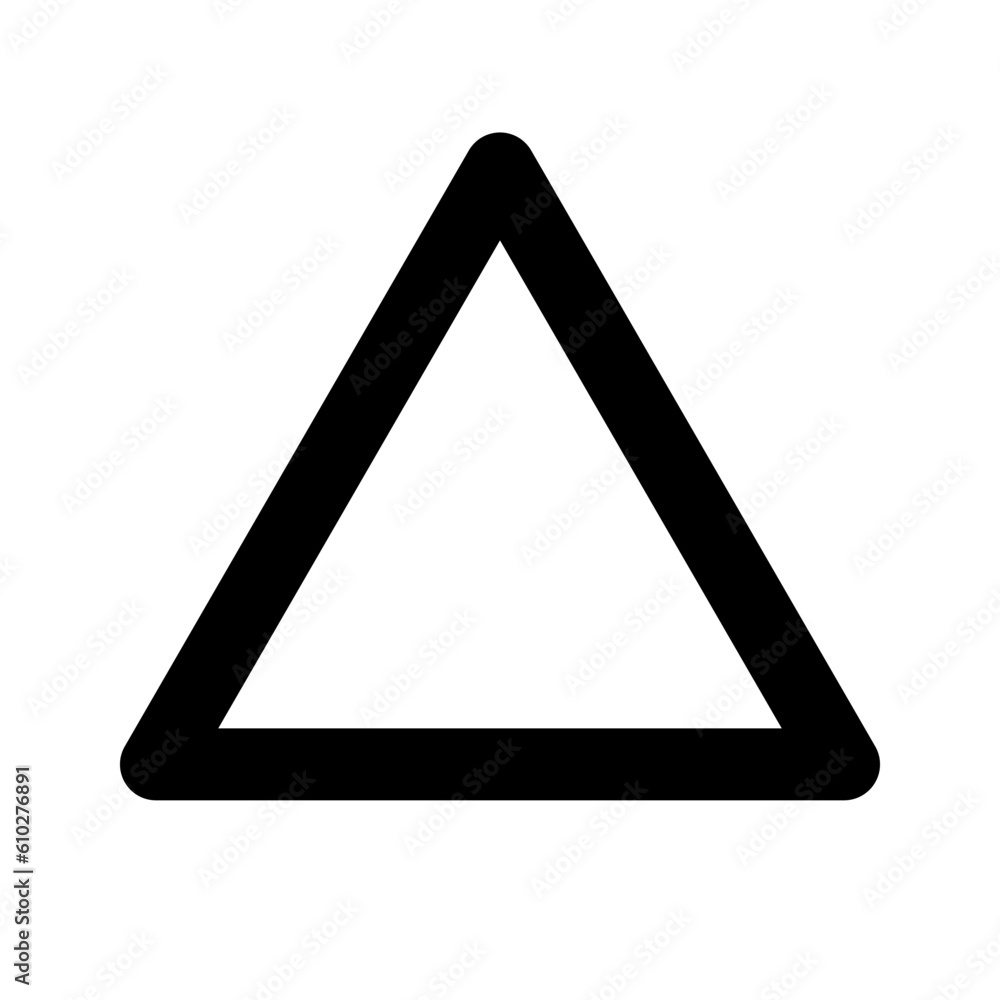 Poster simple triangle icon. figure. vector.