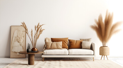 Fototapeta na wymiar living interior with sofa