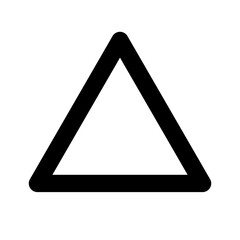 Simple triangle icon. Figure. Vector.