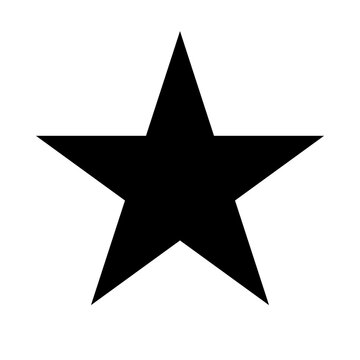 Star silhouette icon. Favorite icon. Vector.