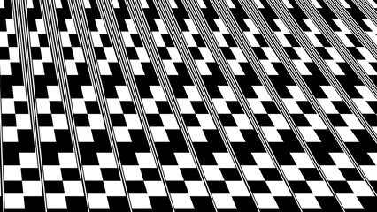 Striped background. Black and white stripes. Monochrome ornamental background. Design for decor, print. Background in 4k format  3840 х 2160.