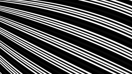 Striped background. Black and white stripes. Monochrome ornamental background. Design for decor, print. Background in 4k format  3840 х 2160.