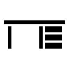 office desk glyph 