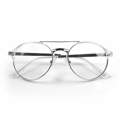 eye glasses isolated on white background. AI generated content