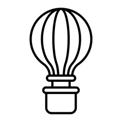 Air Balloon Outline Icon
