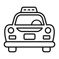 Taxi Outline Icon