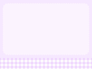 4:3チェックとフリルのシンプル壁紙♪
